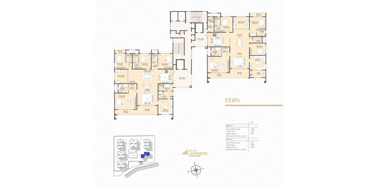 Sattva Neopolis - Floor plan - 1