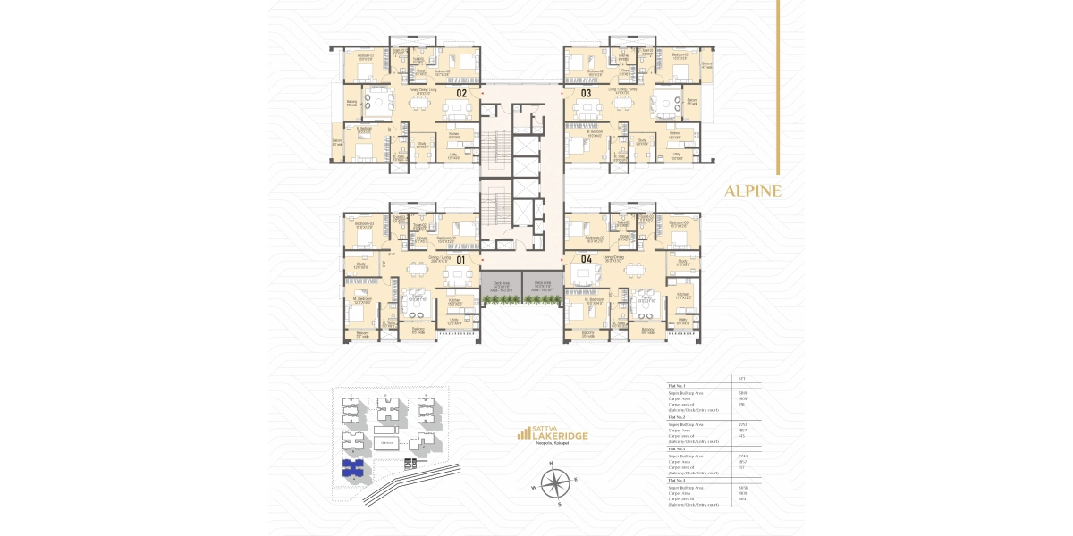 Sattva Neopolis - Floor plan - 1